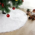 thumbnail image 3 of Cheapark Plush Christmas Tree Skirt - Round Non-Slip Rug, Merry Xmas Decor for Living Room & Bedroom, Soft Floor Carpet for Tree Bottom Ambiance, 3 of 6