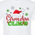 thumbnail image 4 of Inktastic Grandpa Claus with Christmas Santa Hat and Snowflakes T-Shirt, 4 of 5