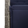 thumbnail image 5 of vidaXL 9 Piece Patio Dining Set with Cushions Gray Poly Rattan, 5 of 9