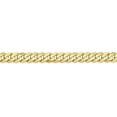 thumbnail image 2 of Avariah Diamonds Solid 10K Yellow Gold 6.3mm Flat Beveled Curb Chain - 22", 2 of 8