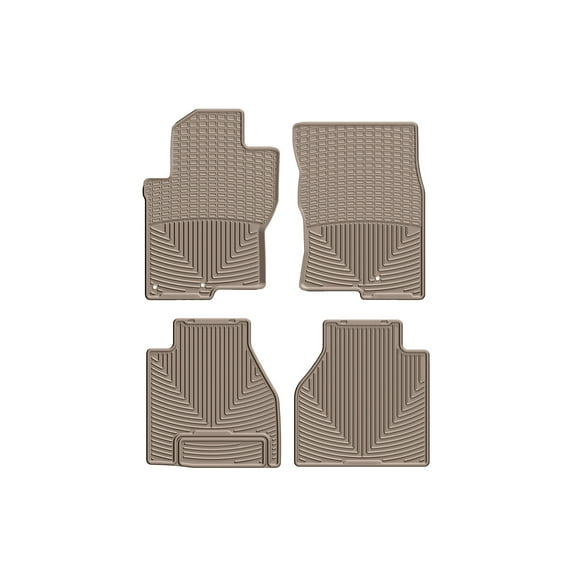 WeatherTech All-Weather Floor Mats compatible with 2009-2015 Nissan Frontier - 1st & 2nd Row, Tan