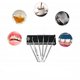 thumbnail image 3 of Kit de limpieza dental - Bolsa de cuero plegable, juego de 6, 3 of 5