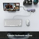 thumbnail image 5 of Hub USB C UGREEN Plata 7 en 1 Adaptador a HDMI 4K 60Hz Gigabit Ethernet Carga 100W Lector de Tarjeta, 5 of 9