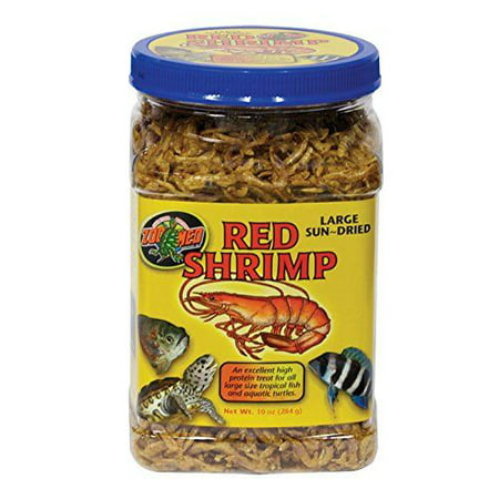 Zoo Med Large Sun Dried Red Shrimp - 10 oz