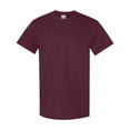 thumbnail image 4 of Gildan Men's Heavy Cotton T-Shirt , Bulk Tee for Men, Casual Short Sleeve T-Shirt, Maroon Tee, XL, 4 of 5