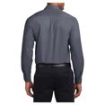 thumbnail image 2 of Mens Tall Long Sleeve Cotton/Polyester Easy Care Shirt Steel Grey/ Light Stone 4X-Large Tall, 2 of 6