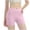 Pink, variant on Ziynglg Bike Shorts for Women High Waist Slim Bike Shorts Quick Dry Breathable Yoga Shorts Solid Color Sport Shorts