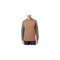thumbnail image 1 of Tricots St Raphael Chandail-Over Homme à Blocs de Couleur, Marron, Grand, 1 of 1