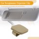 thumbnail image 3 of Clip para gafas de sol en el parasol del coche Unique Bargains, soporte magnético de cuero beige 1 Pc, 3 of 7