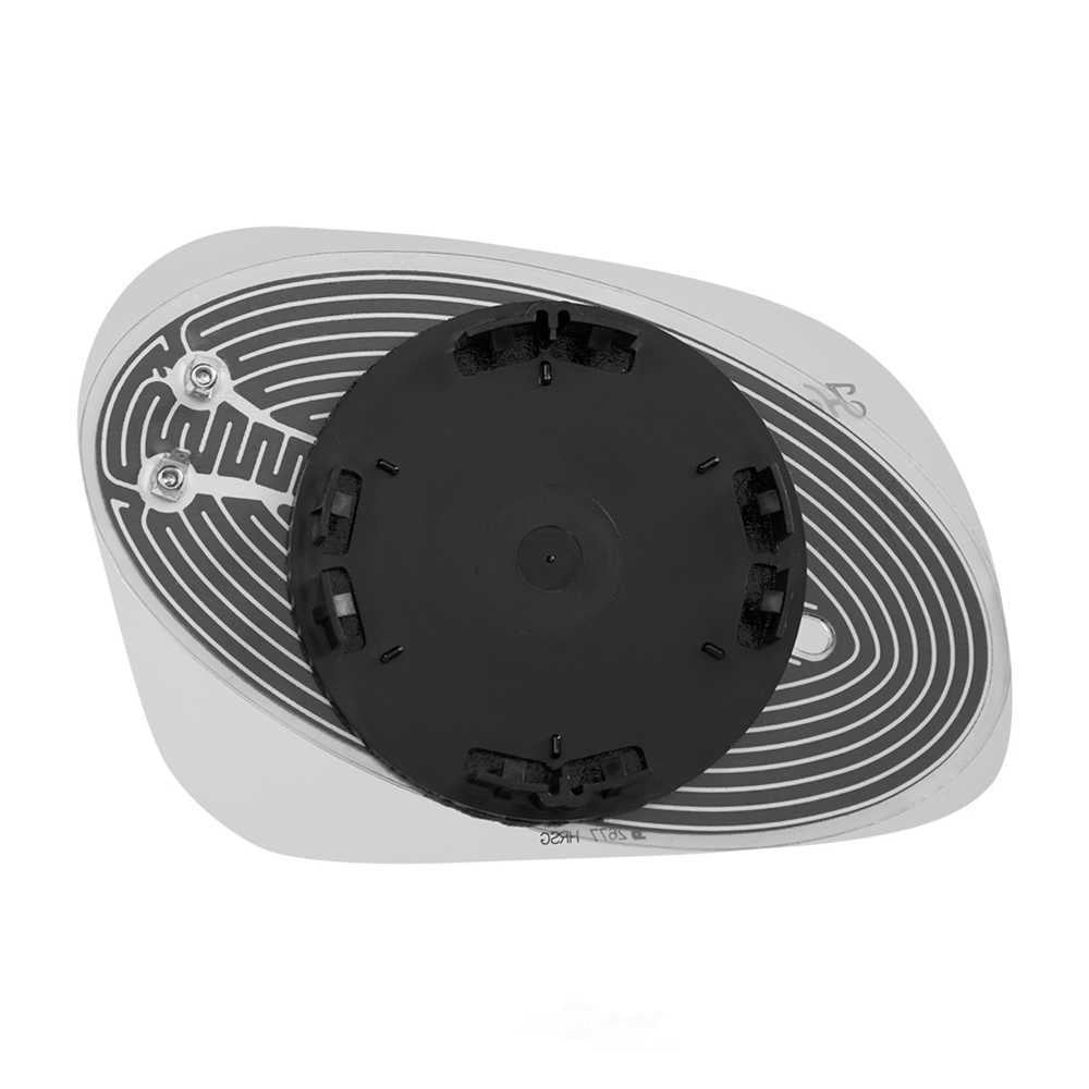 Burco Side View Mirror Replacement Glass with Motor Mount Plate - Clear Glass - 2677HRSG