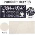 thumbnail image 5 of 2Pcs Kitchen Rules Wood Sign Bathroom Rules Wood Plaque Hanging Decor for DIY Door Sign Rustic Rectangle Wooden Painting Hanging Wall Art Jute Rope Hanging Decoration for DIY Home 7.87x3.94Inch, 5 of 6