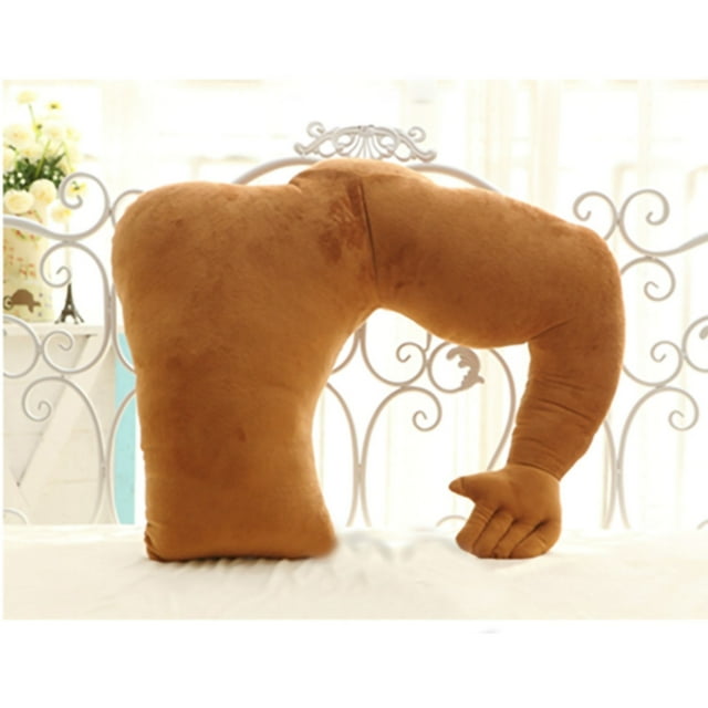Body Pillow, Cuddle Buddies Pillow Comfortable Cuddle Pillow Arm Pillow Custom Engineered. A plush, arm-shaped body pillow in a warm brown color, designed for comfort and support. Made from plush and PP cotton material, it provides stress relief and supports the shoulders and neck. Suitable for side and back sleeping, and ideal as a gift for occasions like birthdays, Valentine's Day, and Christmas.