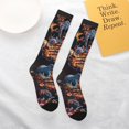 thumbnail image 5 of Balery Whimsical Animal Spiral Printed Novelty Socks Men's Women's Crew Socks Sports Socks Knee High Socks Cotton Socks Quirky and Cool Socks, 5 of 9