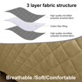 thumbnail image 3 of CHOK 2024 Recliner Chair Cover Reversible Small Recliner Slipcover for Dogs Seat Width to 25 Inch Washable Couch Cover with Elastic Straps for Kids and Pets(Small Recliner  Coffee), 3 of 8