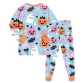 thumbnail image 6 of Leey-World Halloween Pajamas Kids Kids Long Sleeve Pajamas Girls Toddler Baby Boys Girls Pajamas Set Roundneck Long Sleeve Snug Fit Sleepwear Pjs, 6 of 9