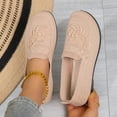 thumbnail image 5 of IEMIEMIEM Womens Orthopedic Shoes Arch Support Flower Embroidered Running Shoes Wide Slip on Non Slip Business Casual Shoes Mesh Stretch Soft 2026 Orthopedic Shoes Khaki 6.5 Wide, 5 of 7