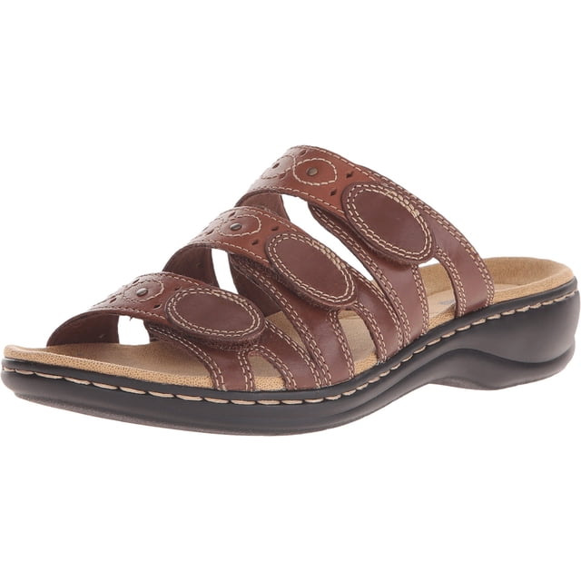 Sandalia Slide Leisa Cacti para Mujer Clarks Marrón Talla 9.5 US