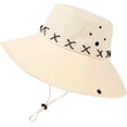 thumbnail image 5 of BLSCODE Men Sun Hat Summer UV Protection Wide Brim Bucket Hats Packable Boonie Cap for Fishing Hiking Gardening Safari Beach Beige, 5 of 7
