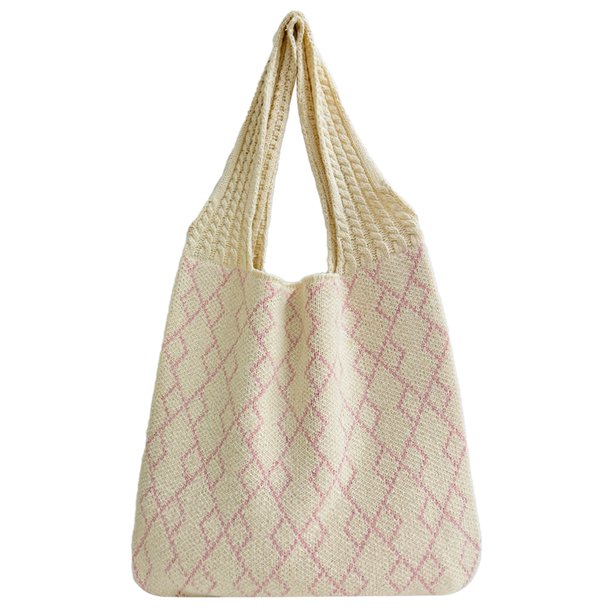 Mochila Hobo Hueco Bolso Estética Ganchillo para Mujeres