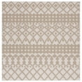 thumbnail image 3 of SAFAVIEH Global Regina Diamond Indoor/Outdoor Area Rug, Beige/Brown, 6'7" x 6'7" Round, 3 of 10