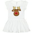 thumbnail image 3 of Inktastic Rudolph The Red Nose Reindeer Girls Baby Dress, 3 of 5