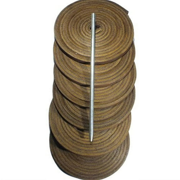 TOFL Baseball Glove Lace Repair Kit with 6 Leather Laces and Lacing Needle Medium Brown