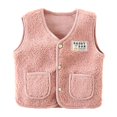 thumbnail image 3 of Chaleco para bebé de otoño e invierno, chaleco para niñas recién nacidas, chaqueta cálida y suave para niños, chaleco cálido grueso, ropa informal para niños de 2 a 9 años, 3 of 5