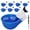 Blue, variant on Chicken Waterer Cups 8 Pack, Automatic Leak-Proof Gravity Fed Poultry Water Feeder, DIY Bucket Drinker for Chickens Ducks Geese Turkeys Chicks Rabbits (Blue)