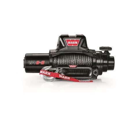 - Warn 96805 Standard Duty Winch; VR8 S; 8000 lb. Pulling Capacity; Incl. 90 ft. of 3/8 in. Synthetic Rope;