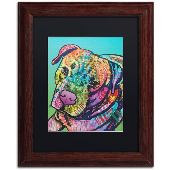 Trademark Fine Art "Mr. Brownie Custom-1" Canvas Art by Dean Russo, Black Matte, Wood Frame