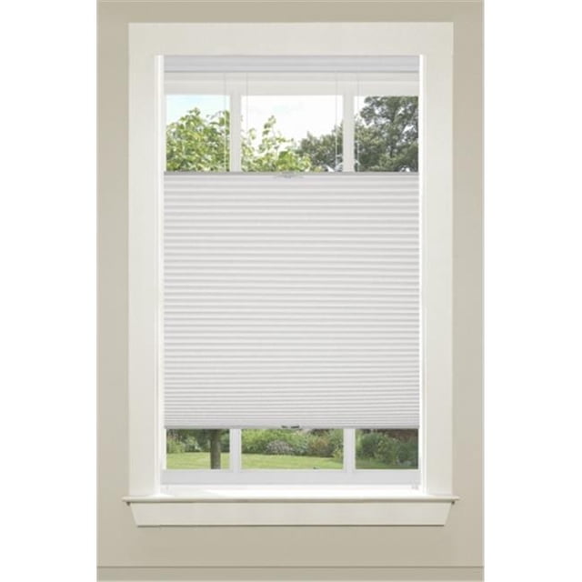 Store Cellulaire Alvéolé Sans Cordon, Haut-Bas, Blanc - 36 x 64 Po