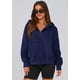 thumbnail image 2 of Sudadera con Capucha y Cierre PRETTYGARDEN Azul Marino Talla M, 2 of 6