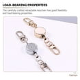 thumbnail image 2 of SWETRACE 2Pcs Retractable Badge Holder Compact Keychain for Nurses Office Workers Alloy 11.8x0.98x0.39in, 2 of 7