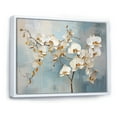 thumbnail image 2 of Designart "Blooming Beige And Gold Orchid I" Orchids Floater Framed Canvas Prints, 2 of 5