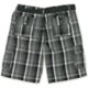 thumbnail image 2 of Ecko Unltd. Pantalones cortos de carga informales a cuadros con cinturón frontal plano para hombre, gris, 38 Ecko Unltd.  Carga, 2 of 2