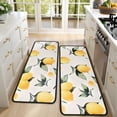 thumbnail image 4 of Kitchen Rugs Sets Of 2,Yellow Lemon Fruits White Pattern Anti Fatigue Kitchen Mat Rugs Non Slip Washable,Decorative Kitchen Floor Mats for Kitchen,Sink,Laundry,17"x47"+17"x47", 4 of 5