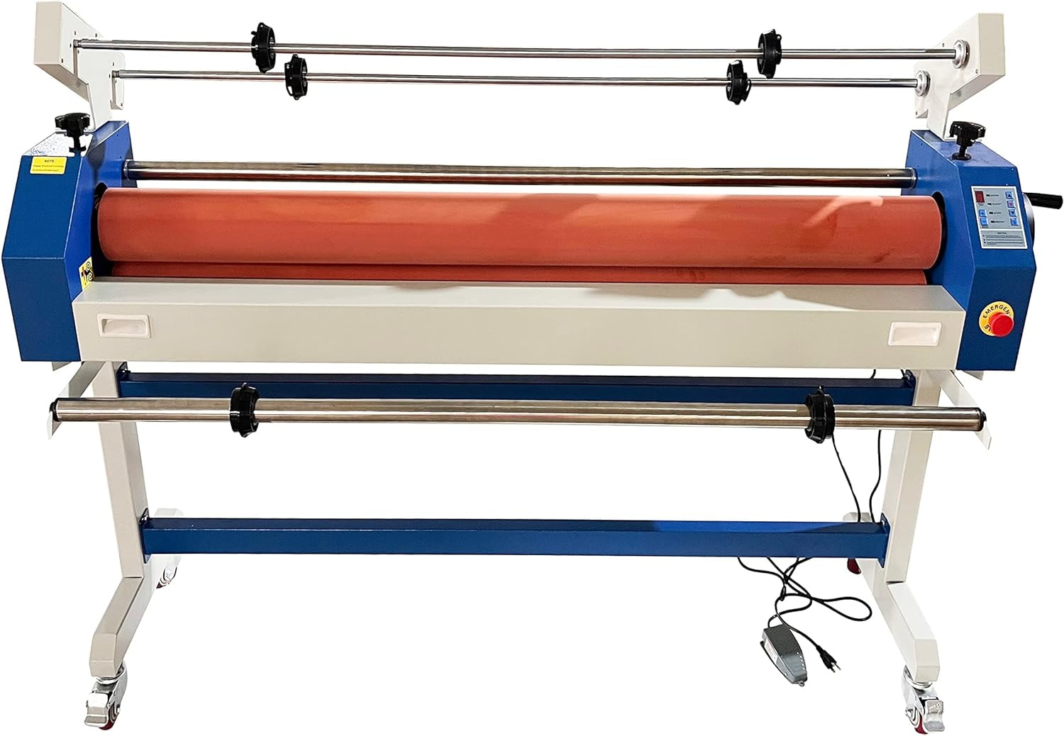 EQCOTWEA 63" Automatic/Manual Semi-auto Cold Laminator Cold Roll Laminating Machine for Vinyl Photo Film