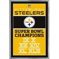 NFL Pittsburgh Steelers - Champions 13 Wall Poster, 22.375" x 34", Framed