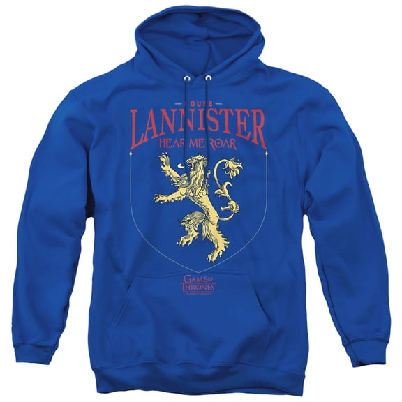 Game of Thrones House Lannister Sigil Unisex Adult Pull-Over Hoodie,Royal, Small
