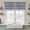 Blue, variant on Sage Green Pine Leaves Tier Curtains 54 Inch Length, Abstract Geometric Gray Plaid Cafe Short Curtains for Bathroom Over Sink, Small Kitchen Curtain Light Filtering Tiered Drapes 2 Panels 27.5"Wx54"L