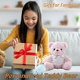 thumbnail image 6 of Teddy Bear Personalized Plush Toys, Customized Gifts Stuffed Bear with Text+Photo as Gift on Christmas Birthday (10 IN-Text+Photo), 6 of 6