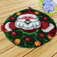 thumbnail image 2 of Latch Hook Kits Carpet Latch Hooking Cushion Rug Kits Rug Kits Cushion Embroidery Santa Claus, 2 of 9