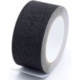 thumbnail image 1 of Cinta antideslizante, almohadilla antideslizante negra de grano alto, cinta antideslizante abrasiva de agarre fuerte, cinta abrasiva de riel de seguridad para escaleras, escalones (5 cm x 5 m),, 1 of 5