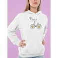 thumbnail image 2 of Daisy Bicycle Ride Hoodie Women -Image by Shutterstock, Female 3X-Large, 2 of 4