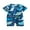 02-Blue, variant on Licupiee Toddler Baby Boy Girl Swimsuit Shark Print Bathing Suit Short Sleeve Zipper One Piece Rash Guard Infant Swimwear 0-5Y