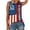 AB151 Multicolour, variant on Bainana Women Summer Casual Anniversary T Shirts USA Flag Print Crewneck Sleeveless Tank Top Ladies America 4th Of July 250 Years Birthday Graphic T-Shirt Size L
