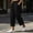 Black, variant on Xdegoge Cropped Pants for Women Casual Elastic Waist Loose Fit Comfy Lightweight Capris for Lounge Summer Wear with Side Pockets Flattering Wide Leg Trousers