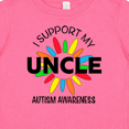 thumbnail image 4 of Inktastic I Support My Uncle Autism Awareness Boys or Girls Baby T-Shirt, 4 of 5