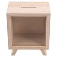 thumbnail image 1 of Alcancía de madera irrompible, linda alcancía, creativa, para ahorrar dinero., 1 of 8