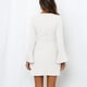thumbnail image 2 of Vestido De Mujer, Vestido De Manga Larga De Poliéster Transpirable Dobladillo Irregular Puños De Encaje Con Volantes Para Citas Para Trabajar ANGGREK No, 2 of 7